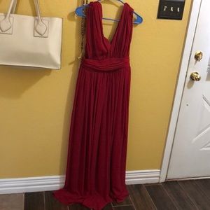 Red Homecoming Maxi Dress
